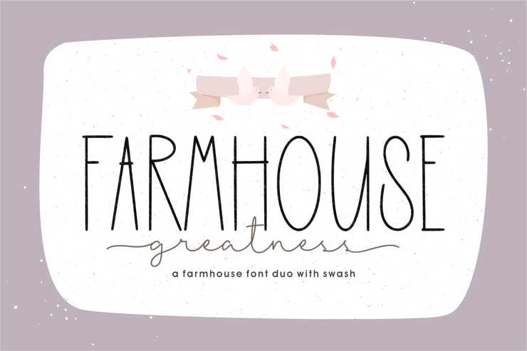 Farmhouse Greatness Tall字体 10