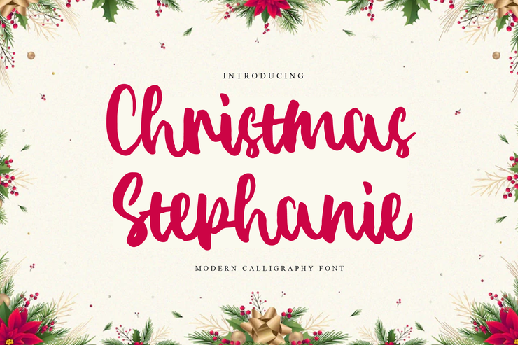 Christmas Stephanie字体 5