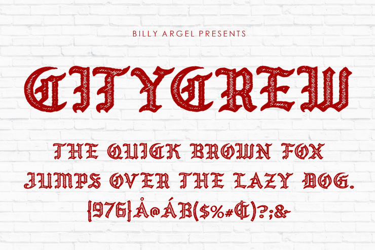 CITYCREW字体 2