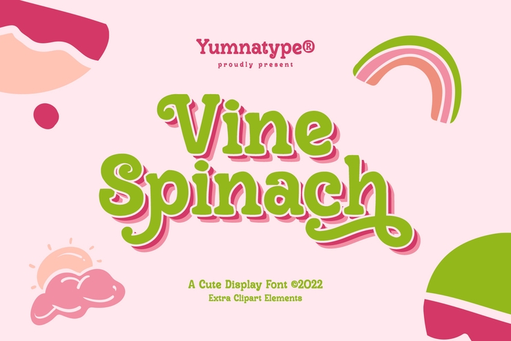 Vine Spinach字体 3