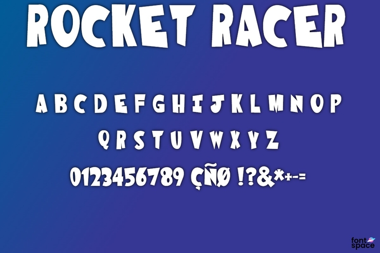 Rocket Racer字体 2