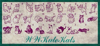 WW Kute Kats字体 1