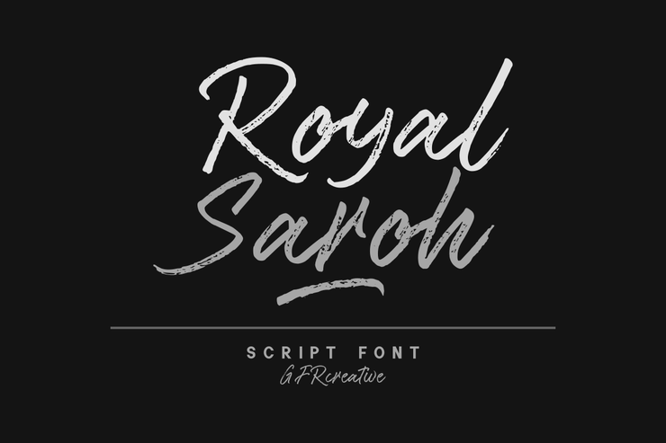 Royal Saroh字体 3