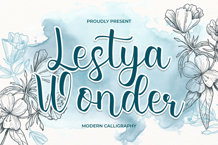 Lestya Wonder字体 3