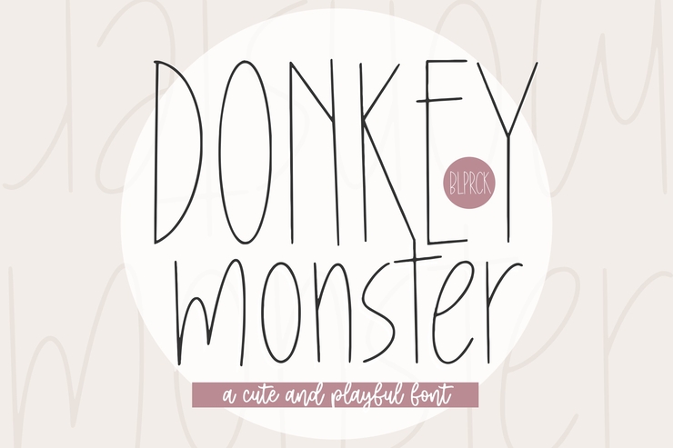 Donkey Monster字体 1