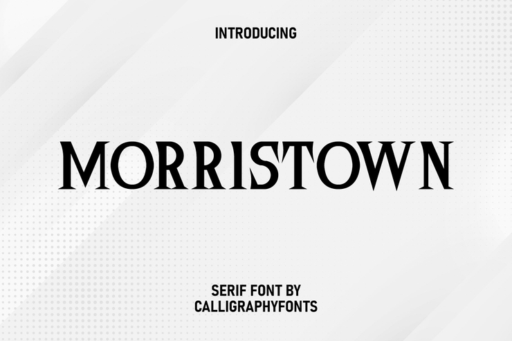 Morristown字体 10