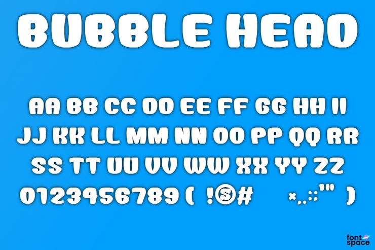 Bubble Head字体 2