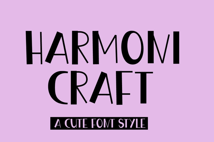 Harmony Craft字体 3