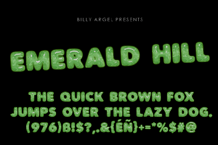 EMERALD HILL字体 5