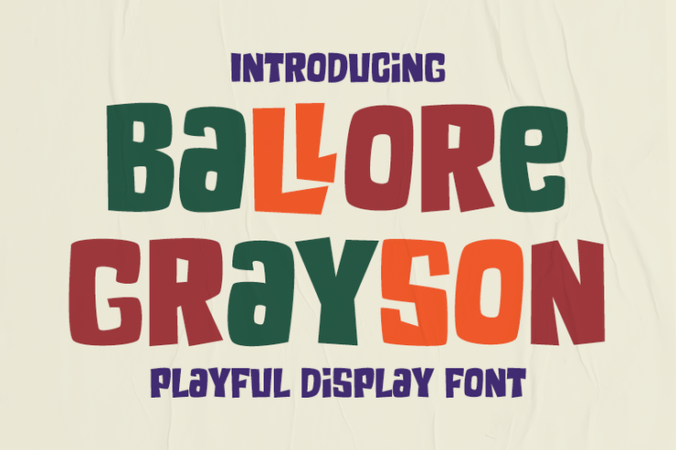 Ballore Grayson字体 1