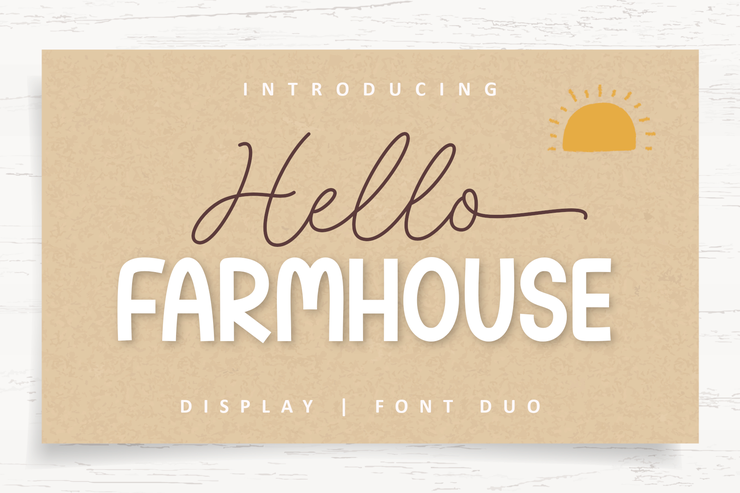 Hello Farmhouse -字体 Duo字体 6