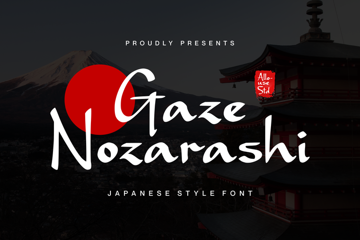 Gaze Nozarashi字体 3