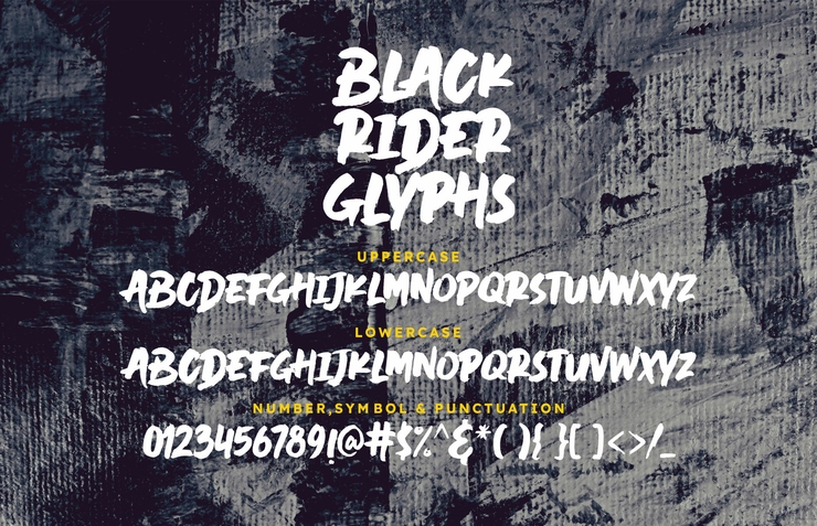 Black Rider字体 1