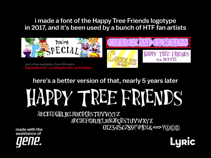 Happy Tree Friends字体 1