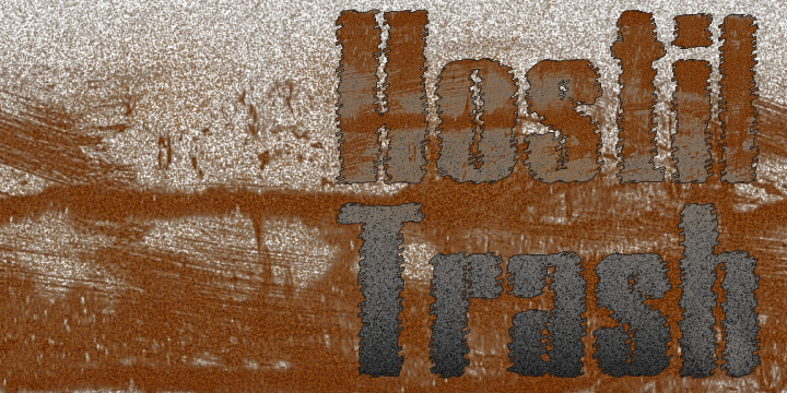 Hostil Trash字体 1