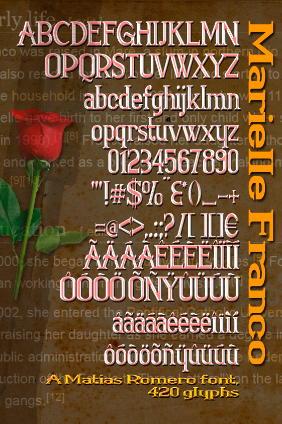 Marielle Franco字体 2