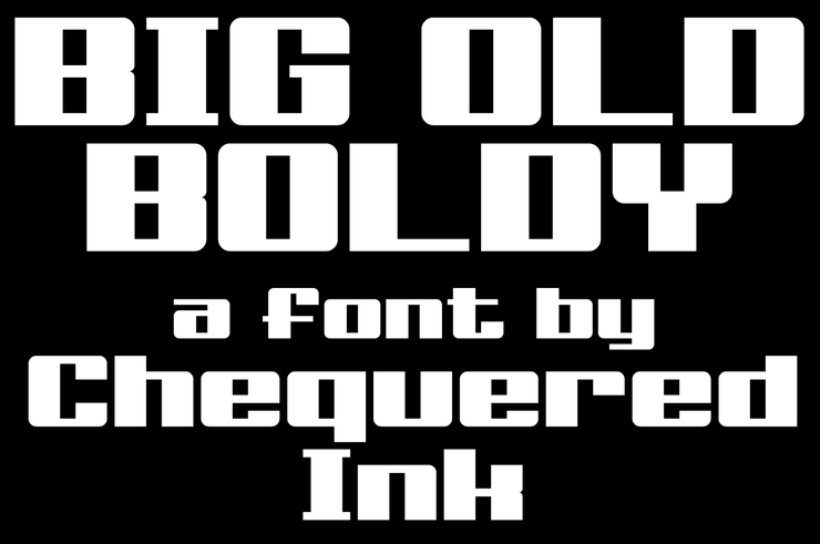 Big Old Boldy字体 1