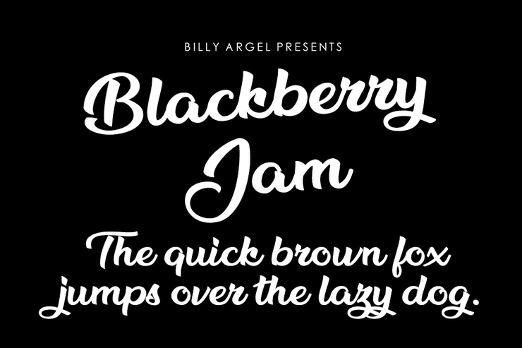 Blackberry Jam字体 1