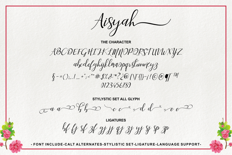 Aisyah字体 3