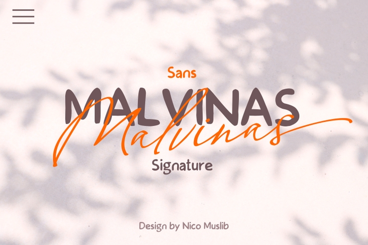 Malvinas字体 1