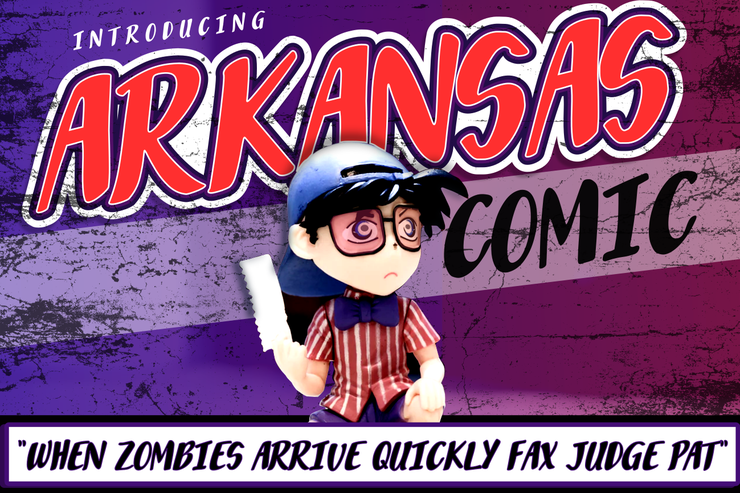 Arkansas Comic字体 1
