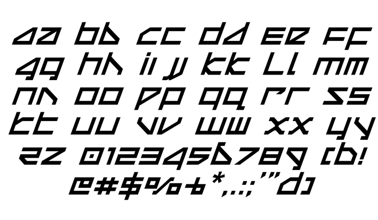 Delta Ray字体 4