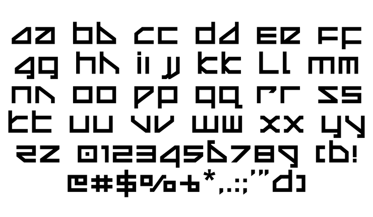 Delta Ray字体 5