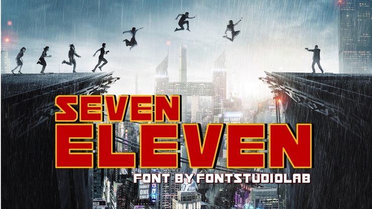 Seven Eleven字体 1