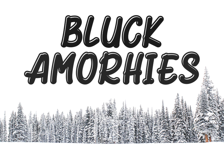 Bluck Amorhies字体 1