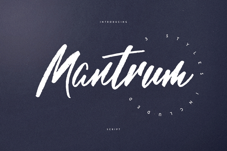 MANTRUM - URBAN SCRIPT字体 1