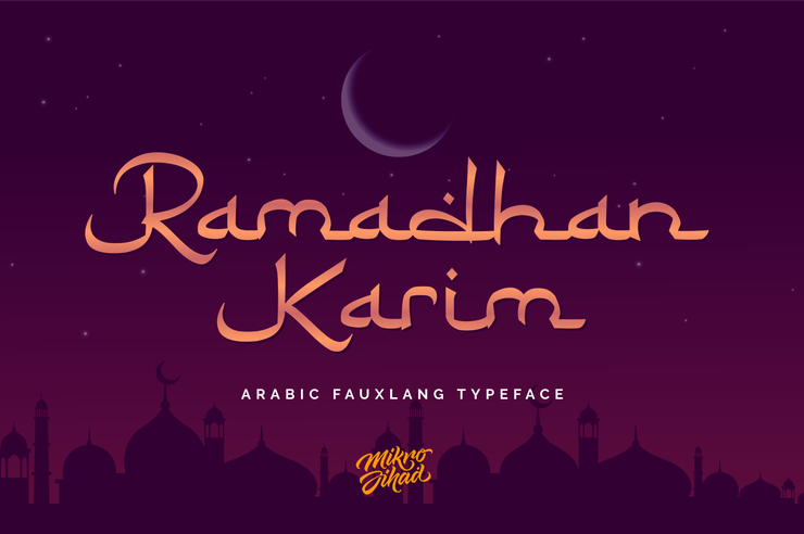 Ramadhan Karim字体 6