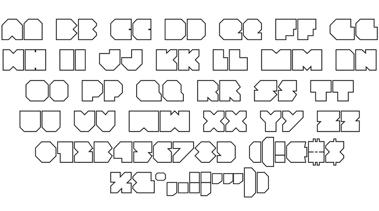 VX Rocket字体 2