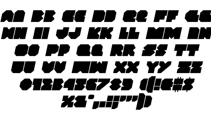 VX Rocket字体 4
