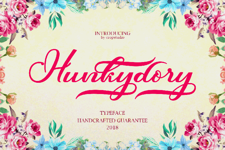 Hunkydory字体 1