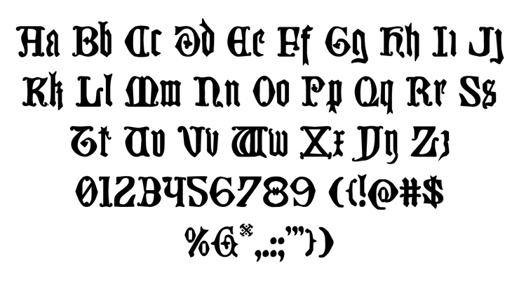 Westdelphia字体 2