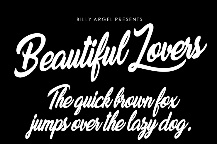 Beautiful Lovers字体 1
