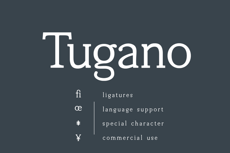 Tugano字体 7