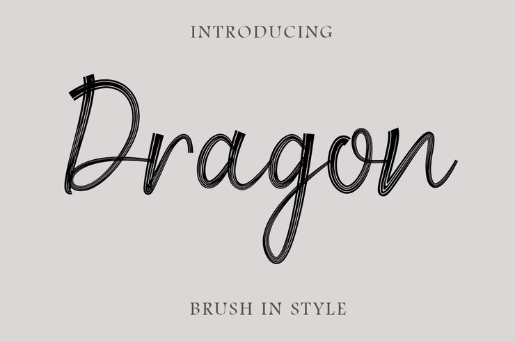 Dragon Brush Script字体 1