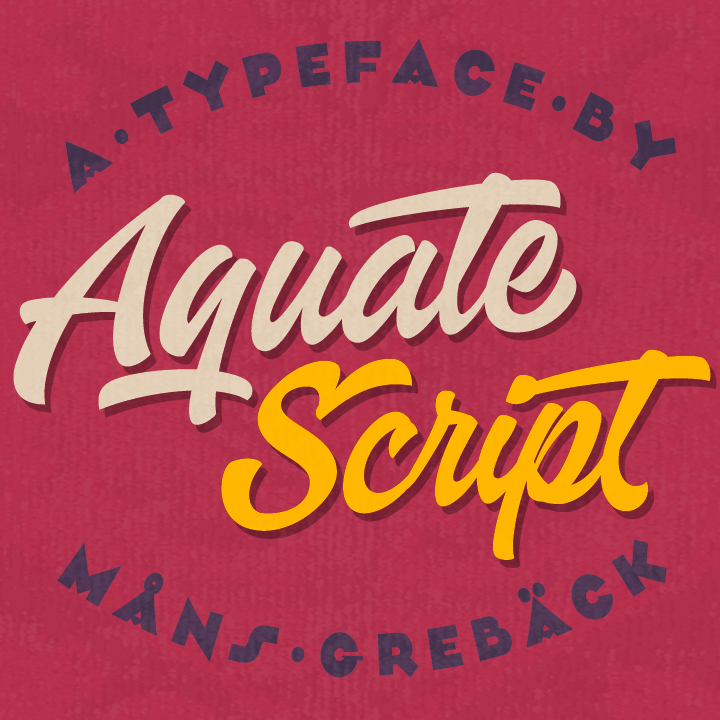 Aquate Script字体 1