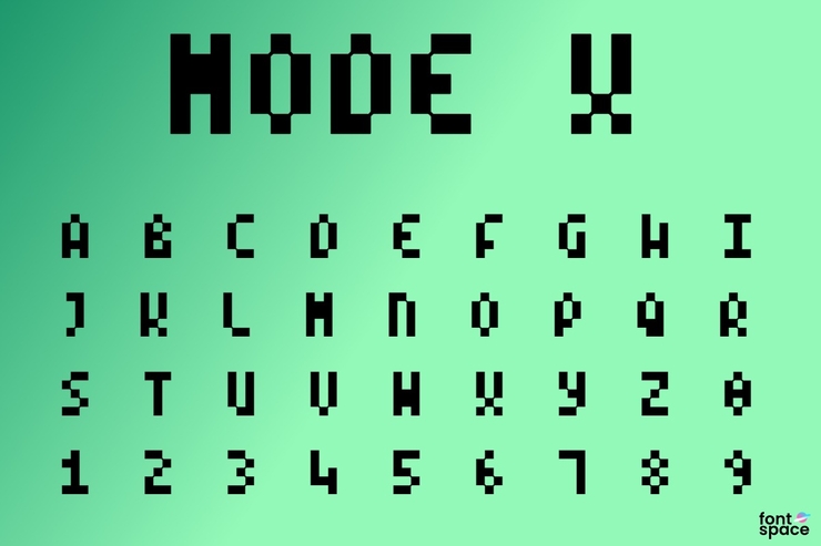 Mode X字体 1