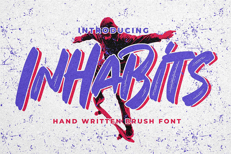 Inhabits字体 1
