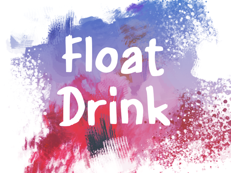 f Float Drink字体 1