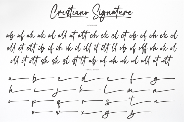 Cristiano Signature字体 6