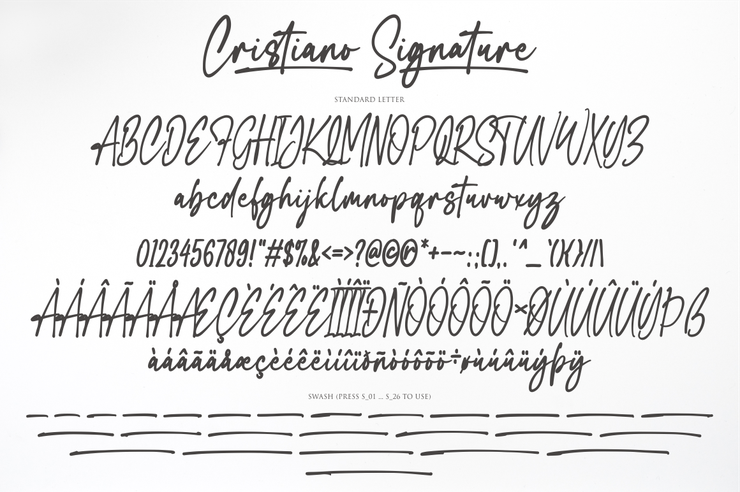 Cristiano Signature字体 8