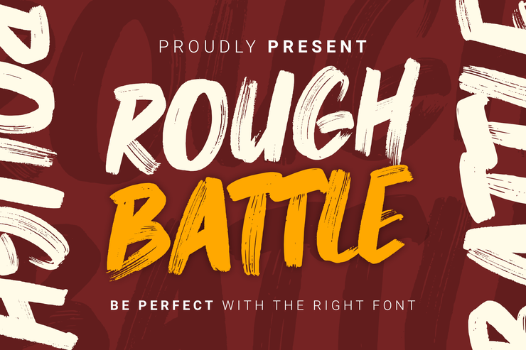 Rough Battle字体 8