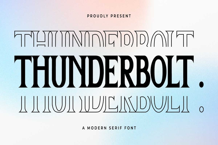 Thunderbolt字体 1