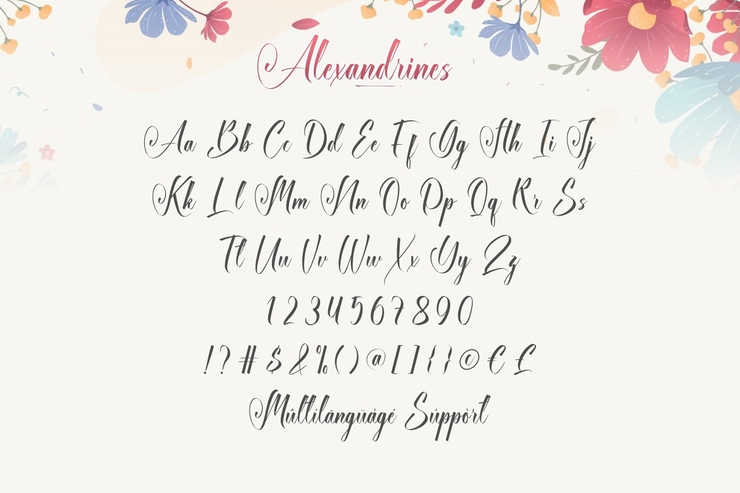 Alexandrines字体 5