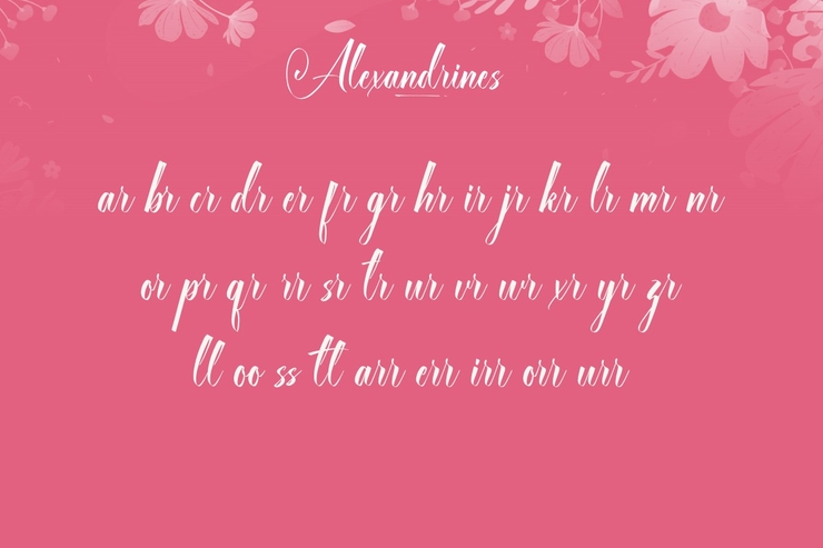 Alexandrines字体 8