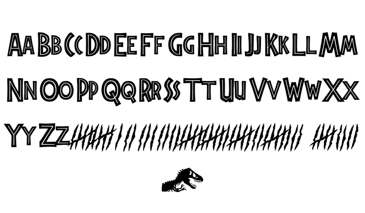 Jurassic Park字体 1