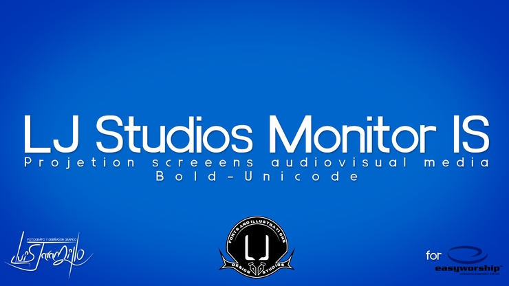 LJ Studios Monitor Large IS字体 1